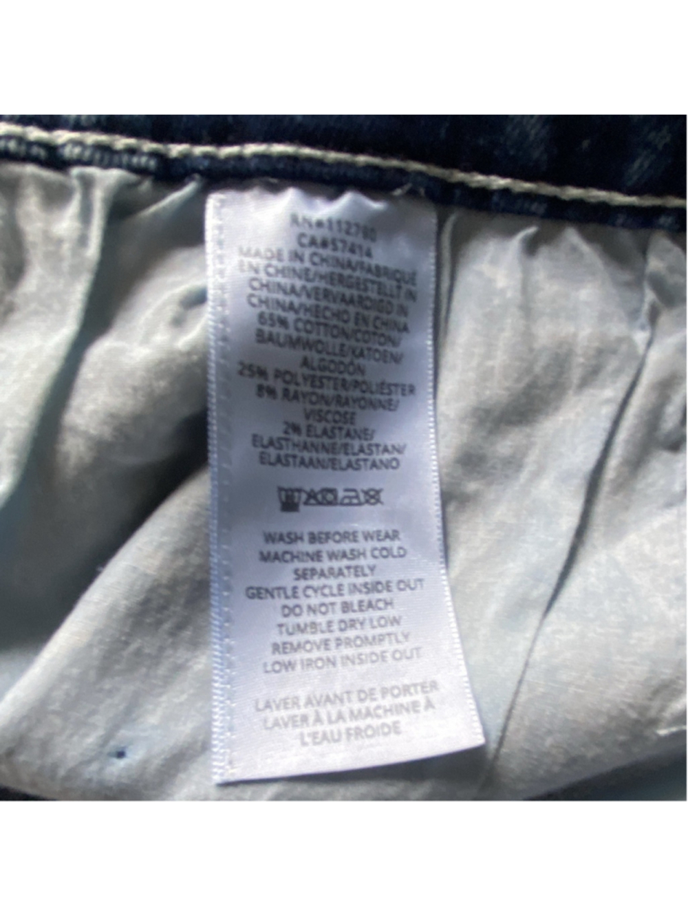 NWT True Religion Men’s 38x30 Geno Big T Relaxed Slim Fit Medium Blue Wash - Picture 10 of 11